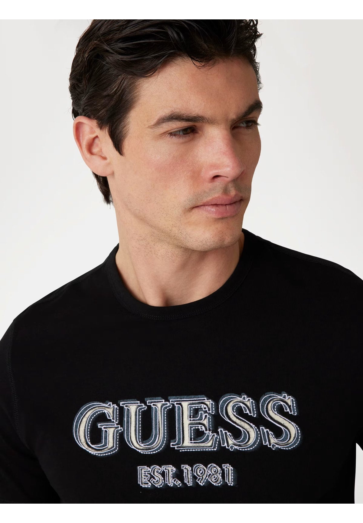 T-shirt a Maniche Corte Ss Cn Guess Logo Tee M5GI07 Jet Black A996