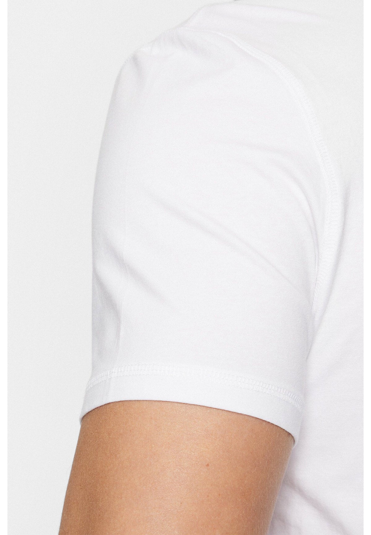 T-shirt a Maniche Corte Ss Cn Guess Triangle M5RI14 Pure White