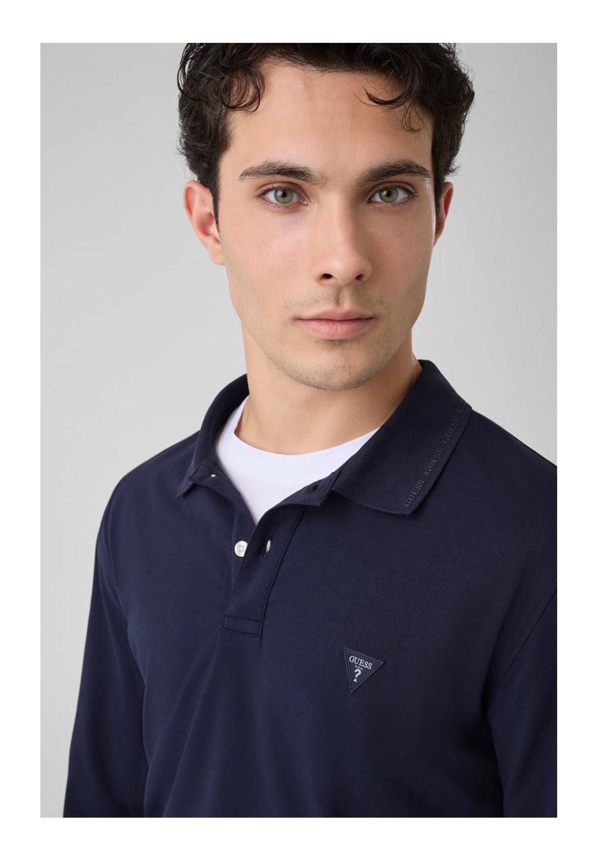 Polo Jersey Ls Basic Jersey Polo M6YP36 Smart Blue
