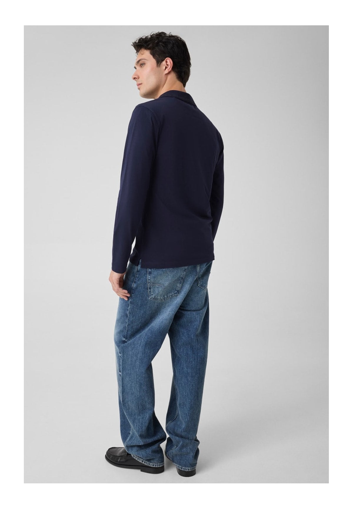 Polo Jersey Ls Basic Jersey Polo M6YP36 Smart Blue