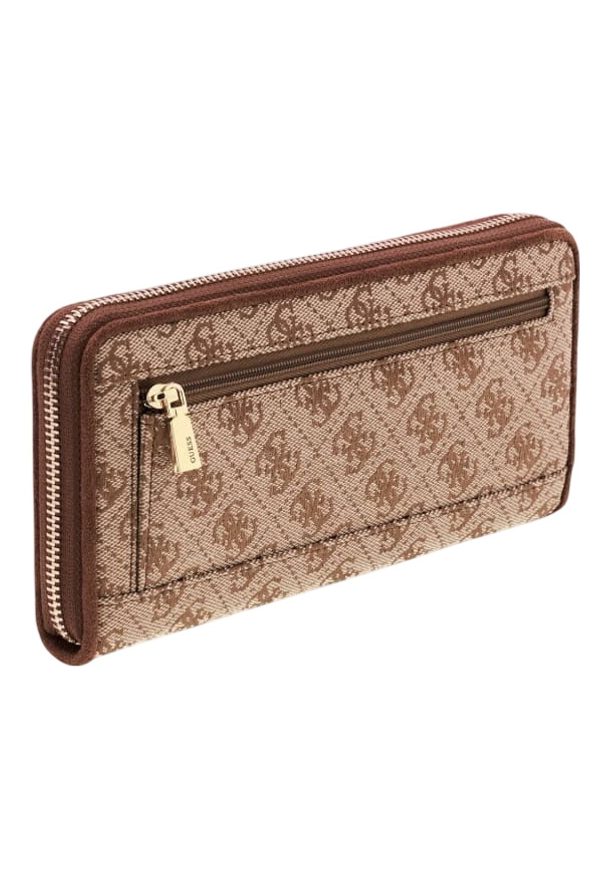 Portafoglio Samantha Slg Med Zip SWJG23 Latte Logo, Brown
