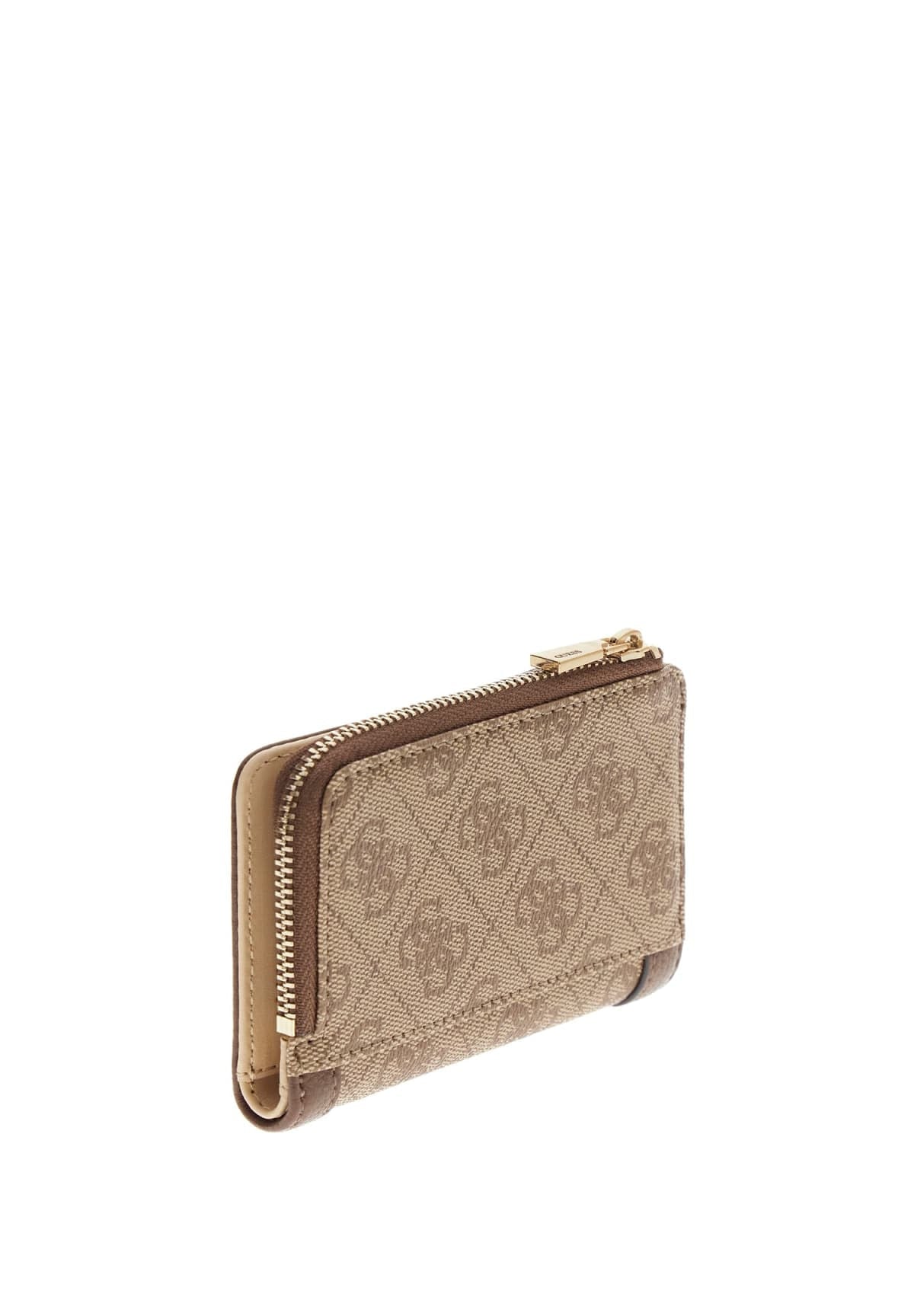Portafoglio Coleen Logo Sml Zip SWSG97 Latte Logo
