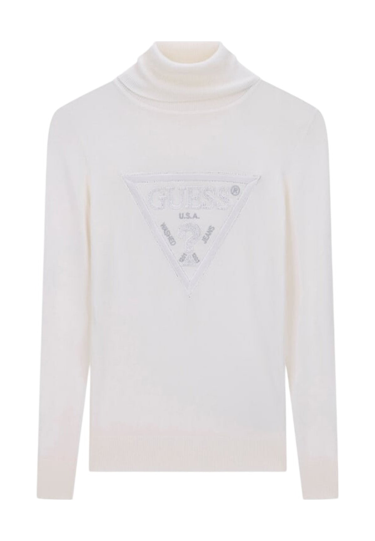 Maglione Collo Alto Ls Tn Hallie Triangl W6BR54 Cream White