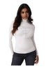 Guess Maglione Collo Alto Ls Tn Hallie Triangl W6BR54 Cream White