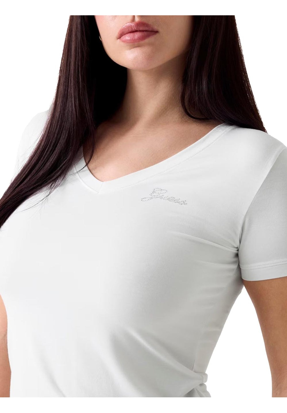 T-shirt a Maniche Corte New Ss Vn Mini Logo W6YI13 Pure White
