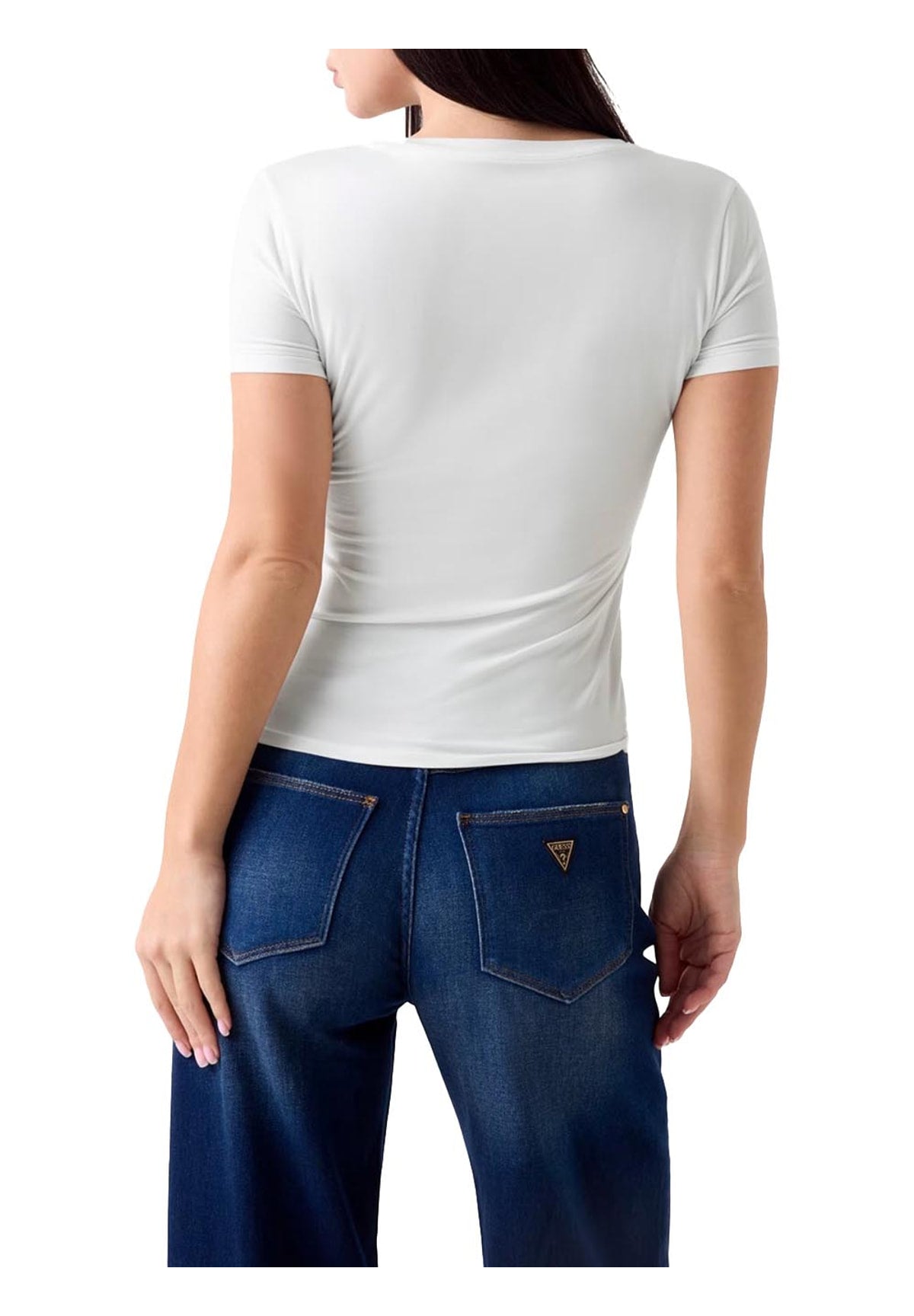 T-shirt a Maniche Corte New Ss Vn Mini Logo W6YI13 Pure White