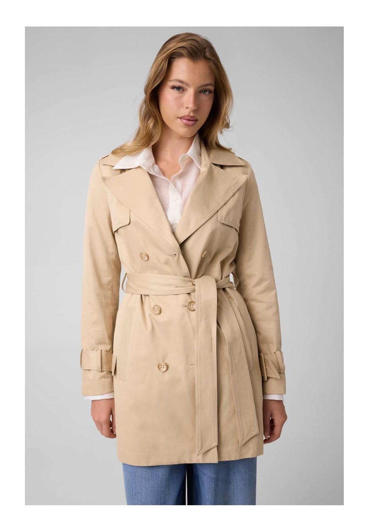 Cappotto Juliane Trench Doubl W6YL26 Safari Tan