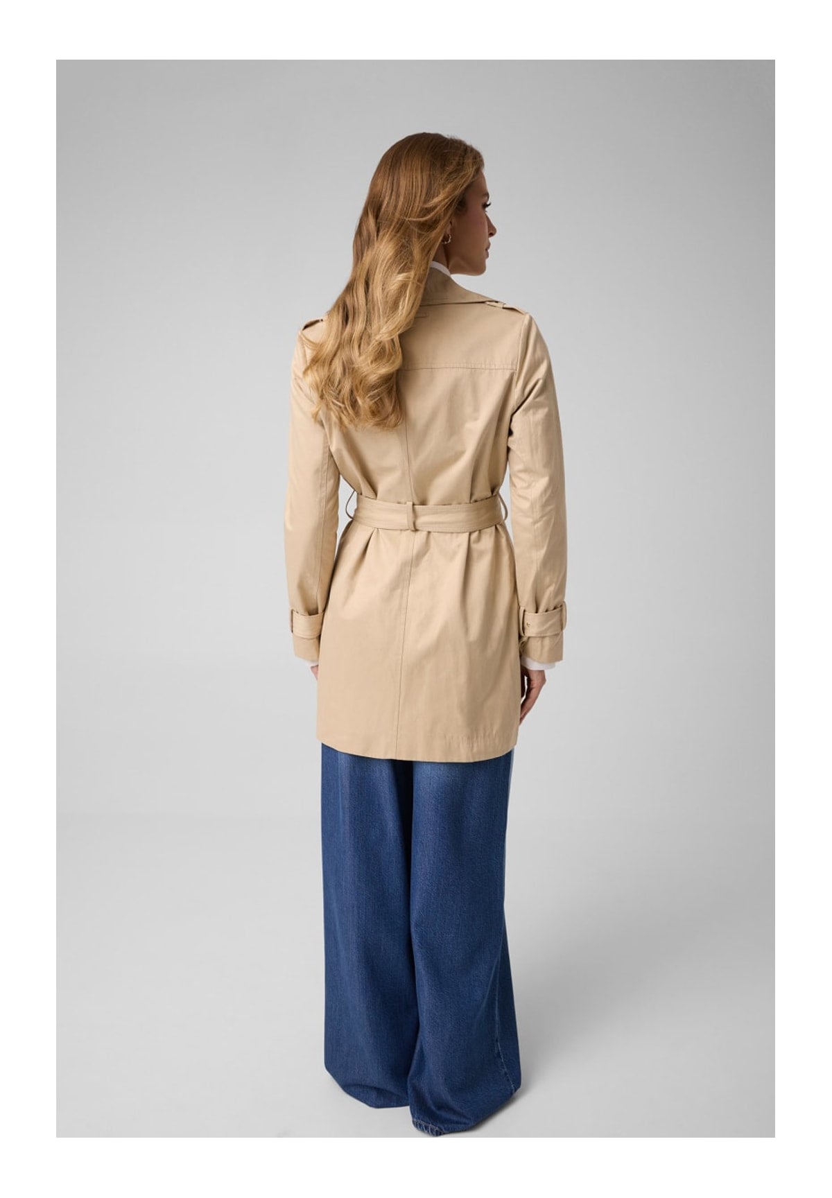 Cappotto Juliane Trench Doubl W6YL26 Safari Tan