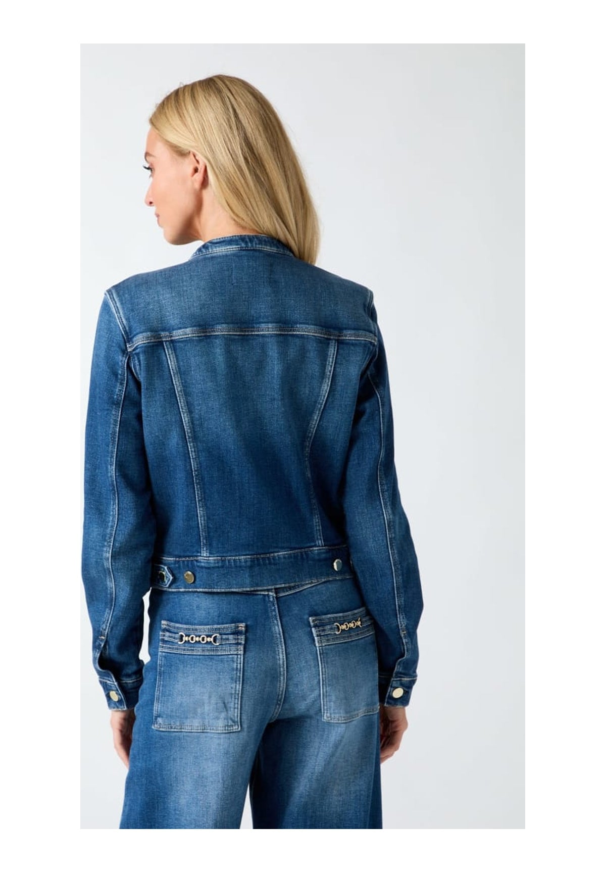 Giubbino di Jeans Ivy Jacket W6YN03 Twin Blues