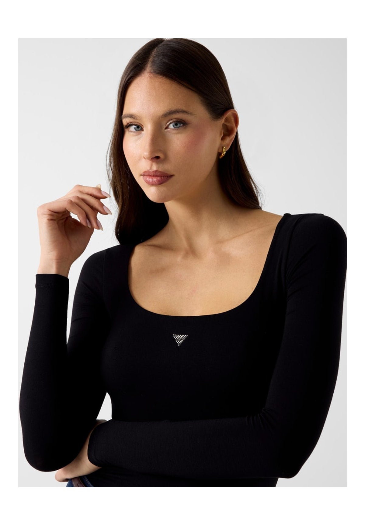 Body Ls Square Nk Larissa W6YP21 Jet Black A996