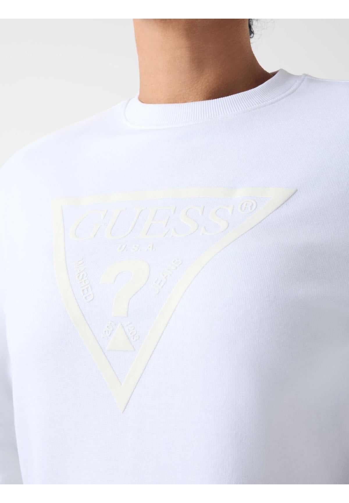 Felpa Girocollo New Cn Basic Triangl W6YQ04 Pure White