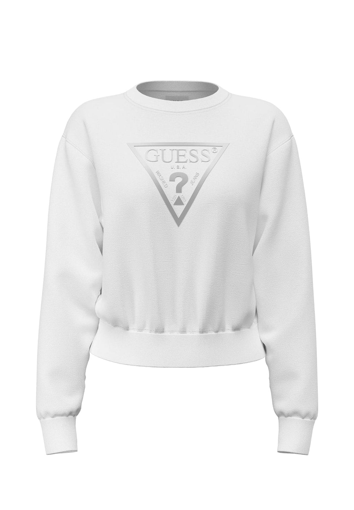 Felpa Girocollo New Cn Basic Triangl W6YQ04 Pure White