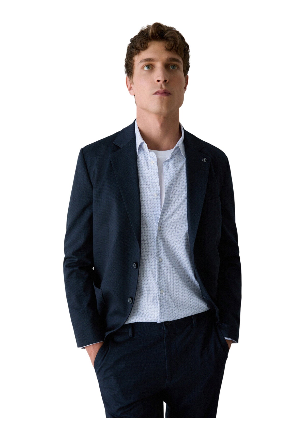 Camicia a Maniche Lunghe QF6004 Cielo Square