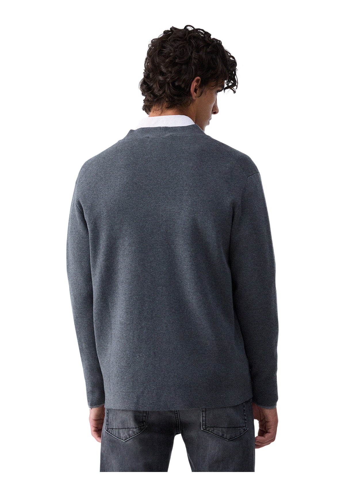 Cardigan QF6038 Ash Grey Mel