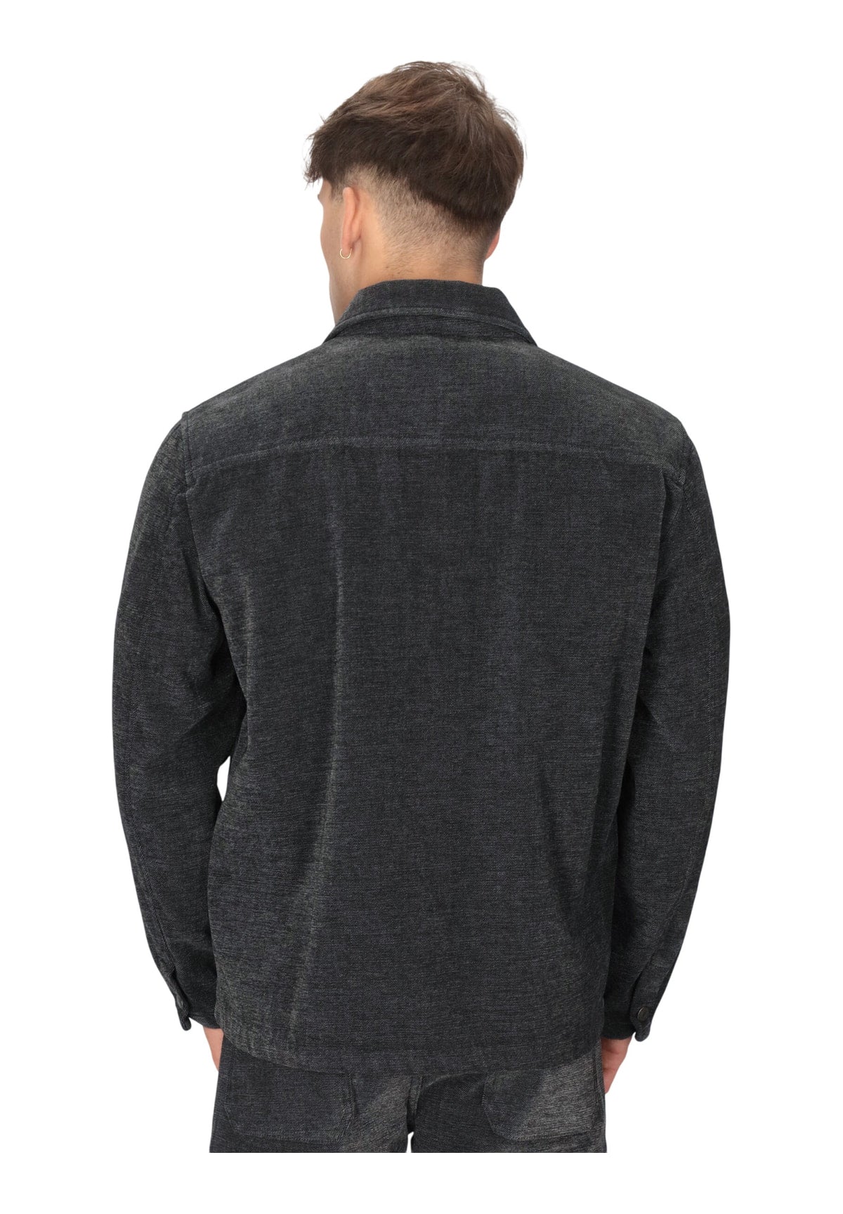Giacca QF6054 Den Nero Normal Wash