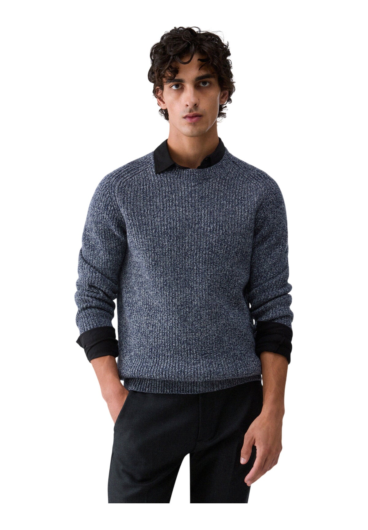 Maglione Girocollo QF6123 Dark Blue