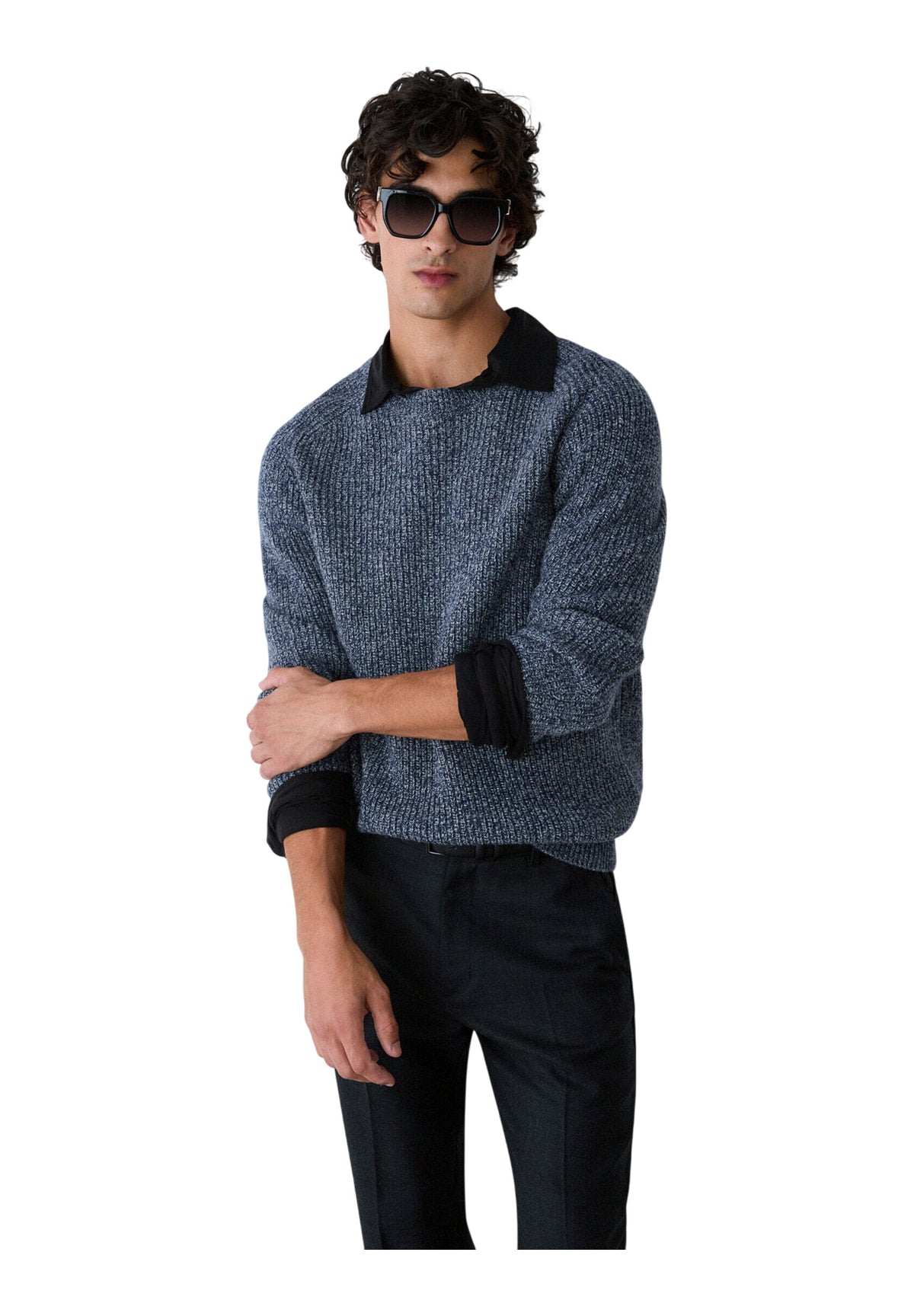 Maglione Girocollo QF6123 Dark Blue