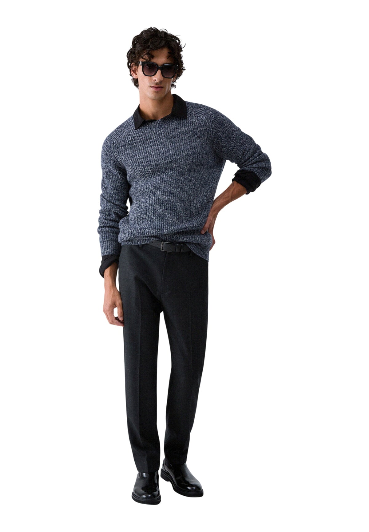 Maglione Girocollo QF6123 Dark Blue