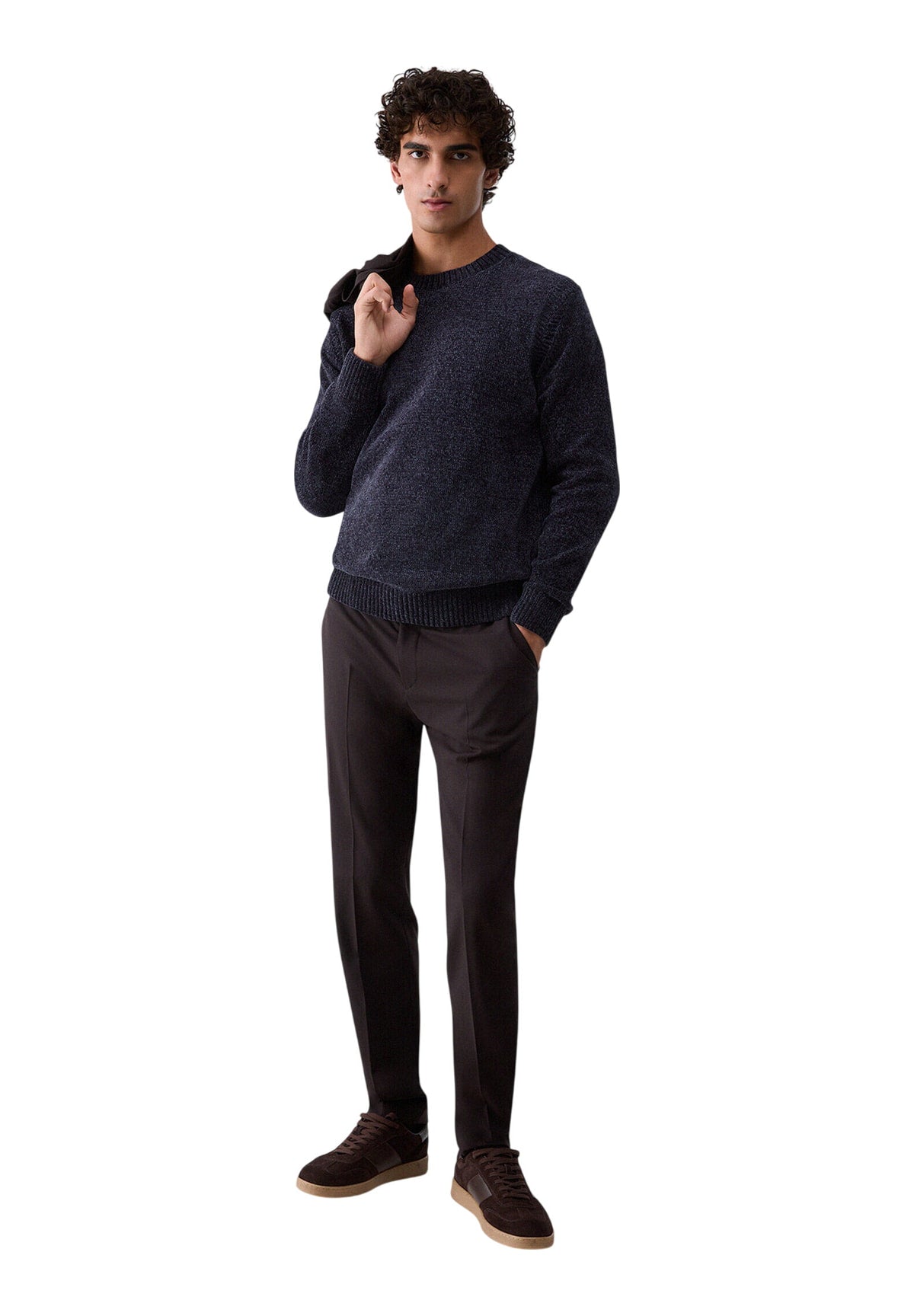 Maglione Girocollo QF6139 Dark Blue