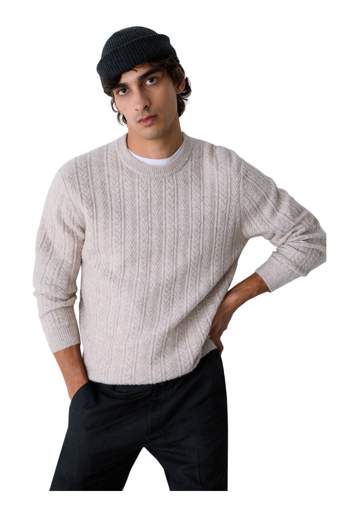 Maglione Girocollo QF6195 Tofu
