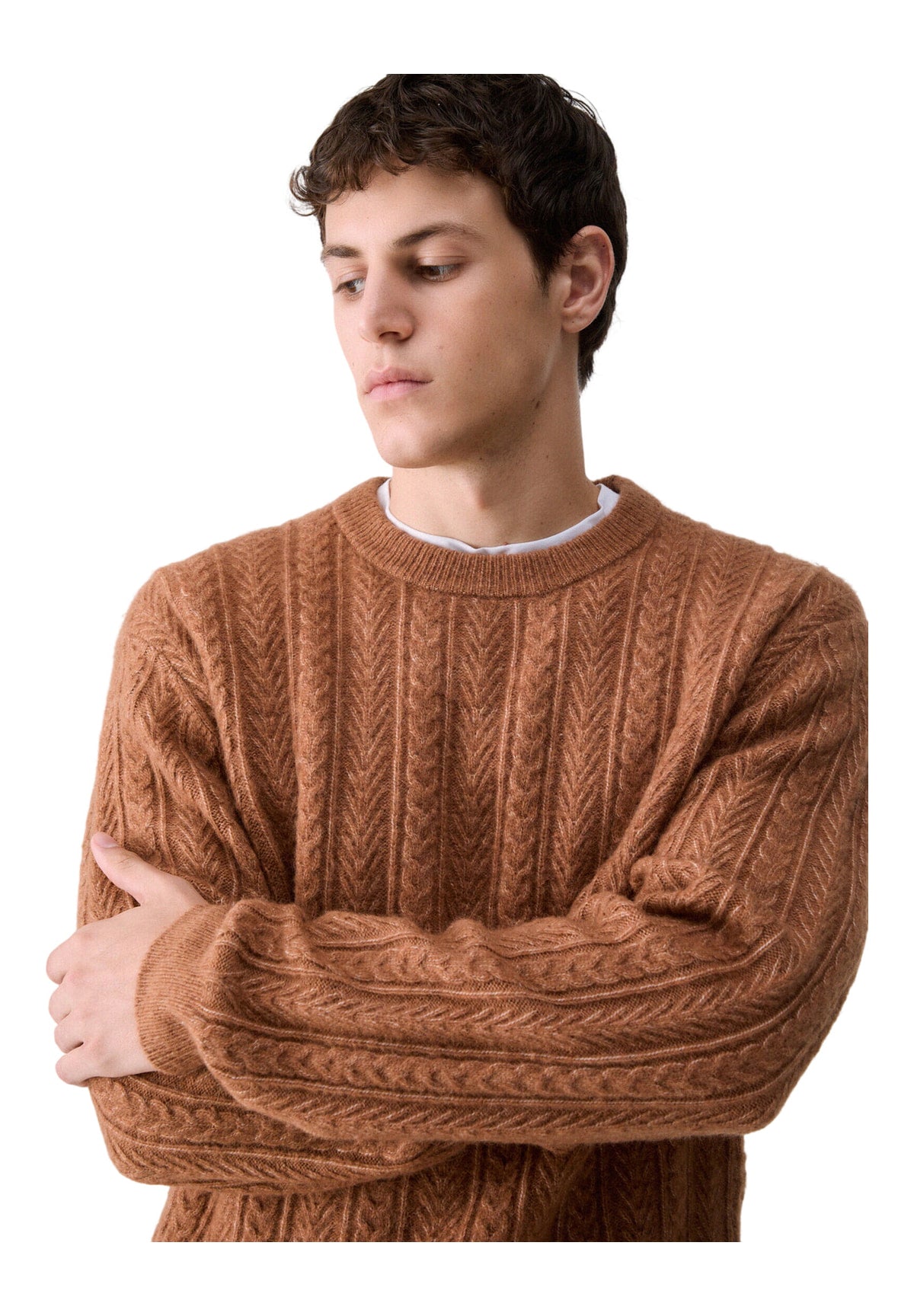 Maglione Girocollo QF6195 Nuez