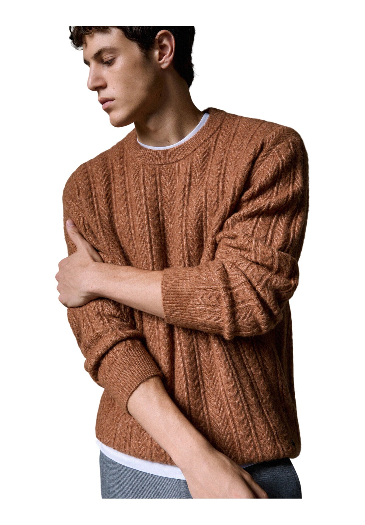 Maglione Girocollo QF6195 Nuez