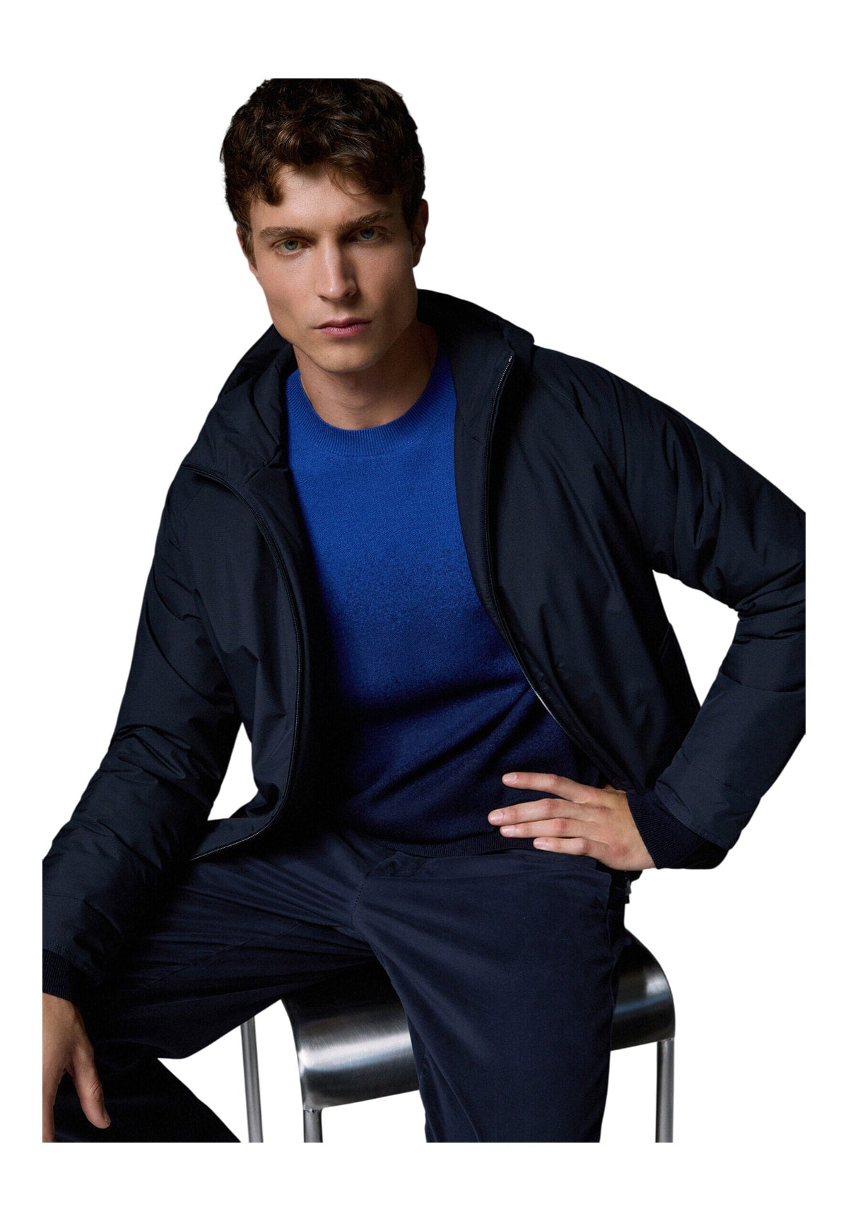 Maglione Girocollo QF6221 Blue Degrade