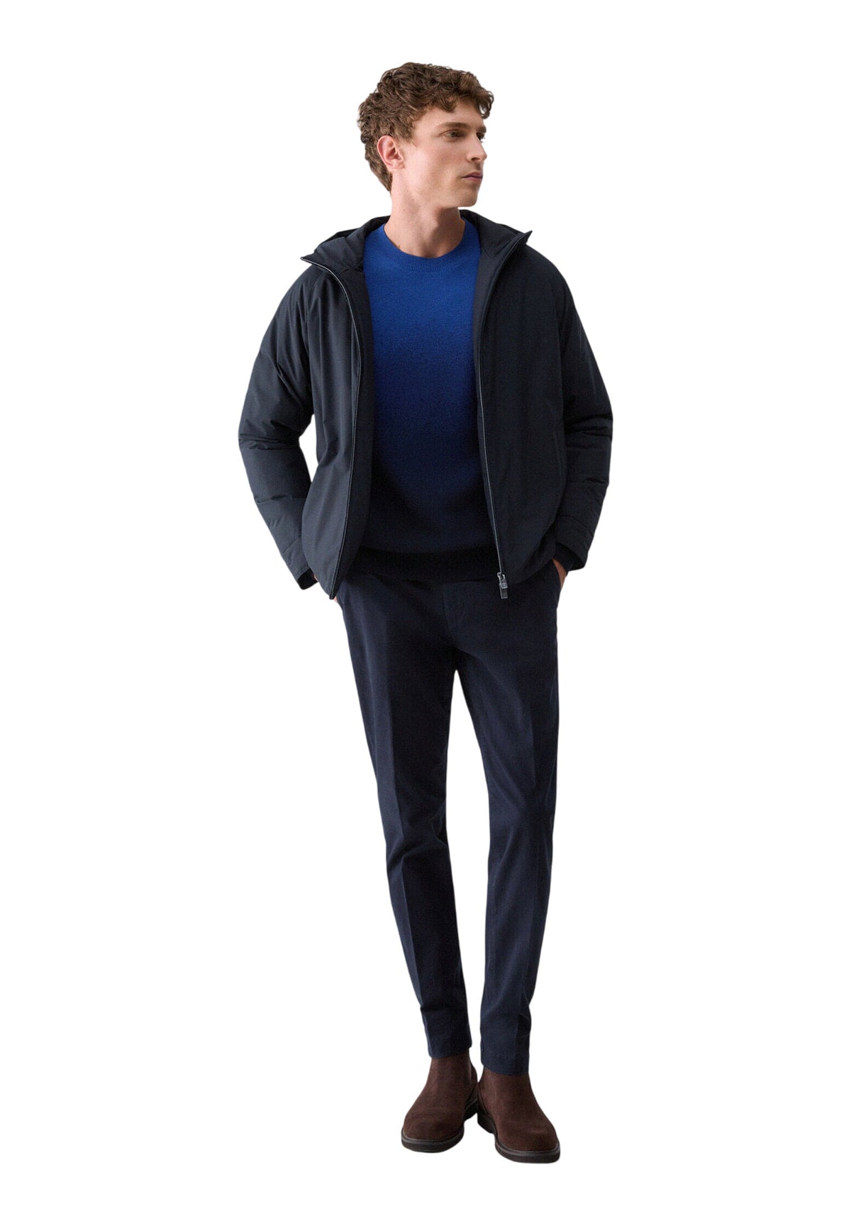 Maglione Girocollo QF6221 Blue Degrade