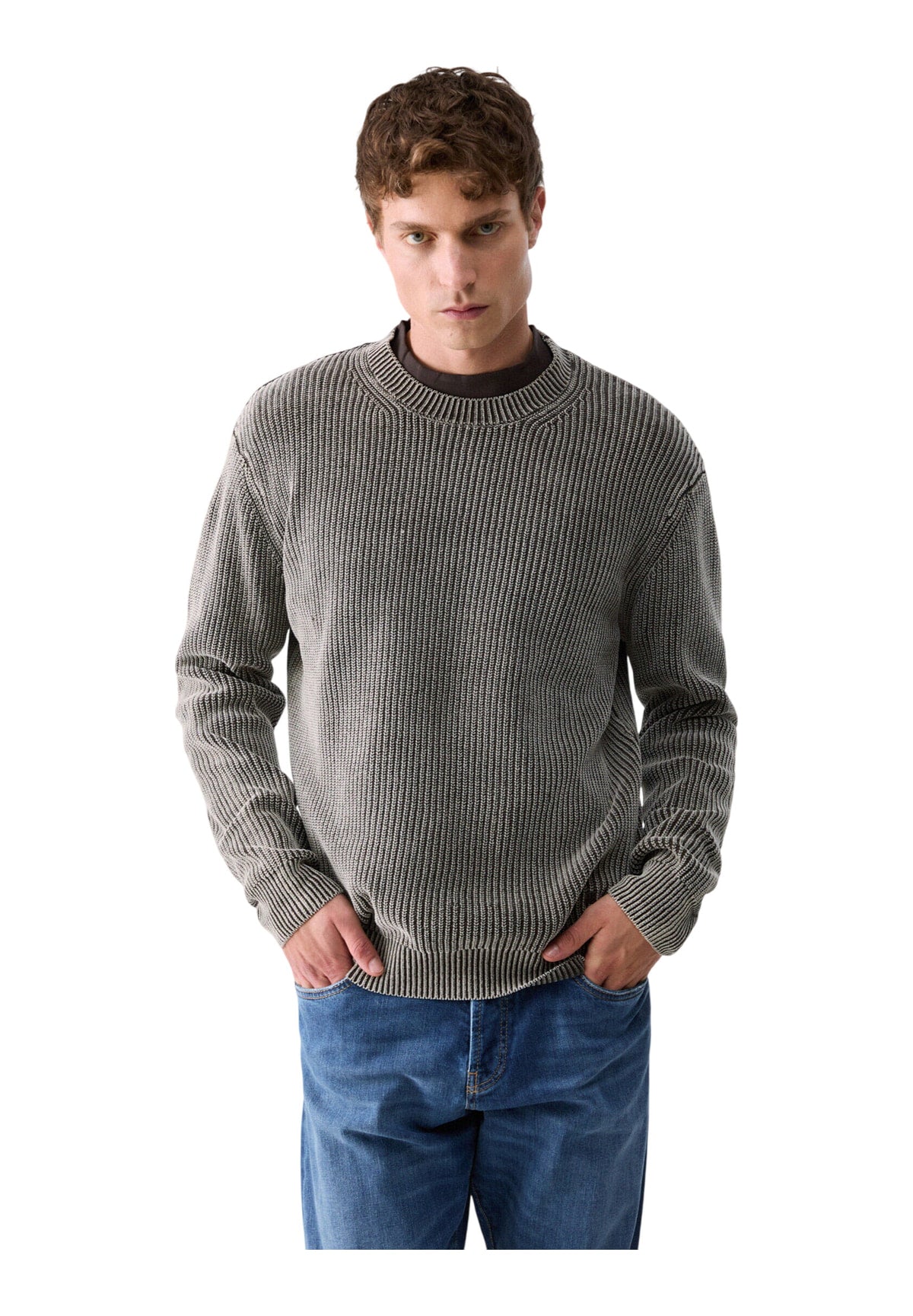 Maglione Girocollo QF6267 Muschio
