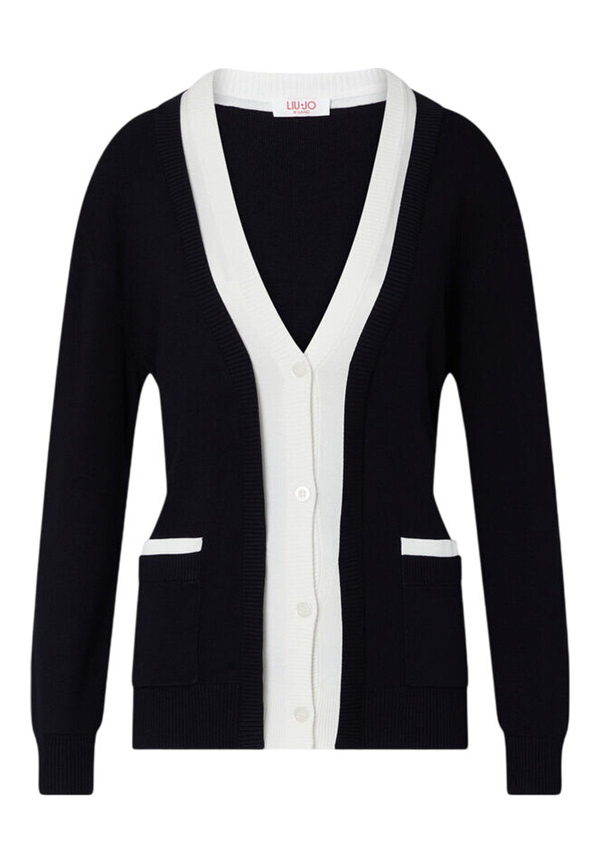 Maglione Girocollo TF6035 Nero, Bianco Lana