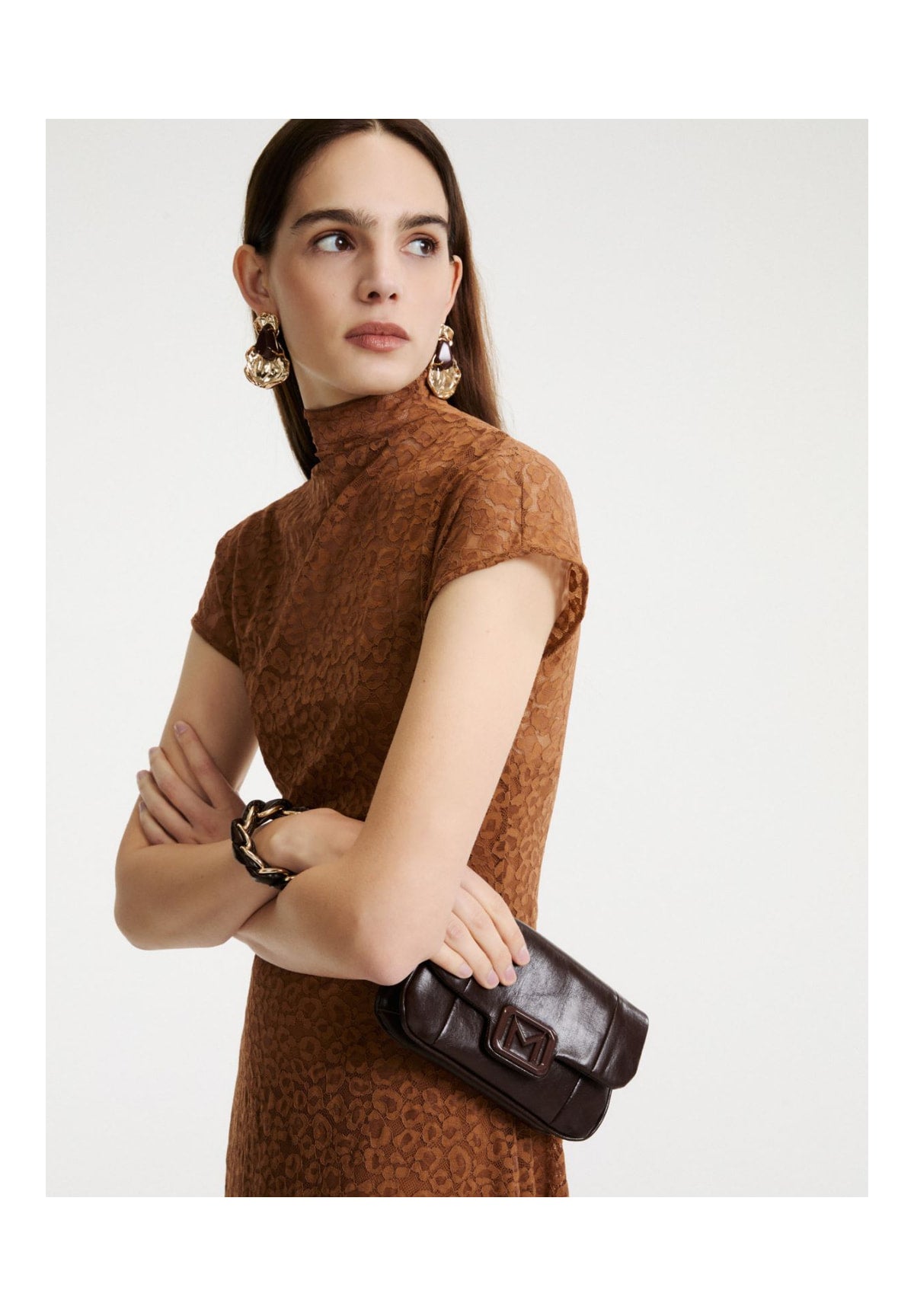 Borsa a Mano 2623516046200 MLAERA Testa di moro