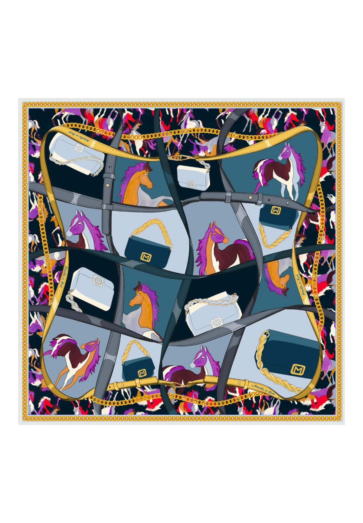 Foulard 2623546126200 MLASANDALO Celeste