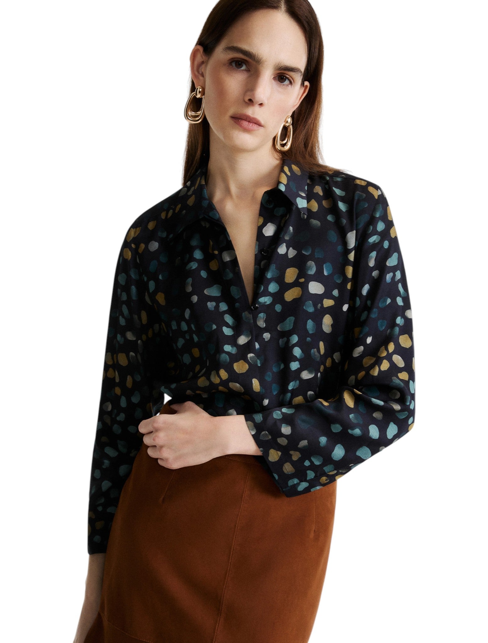 Camicia a Maniche Lunghe 2623116161200 MLLBALLATA Navy