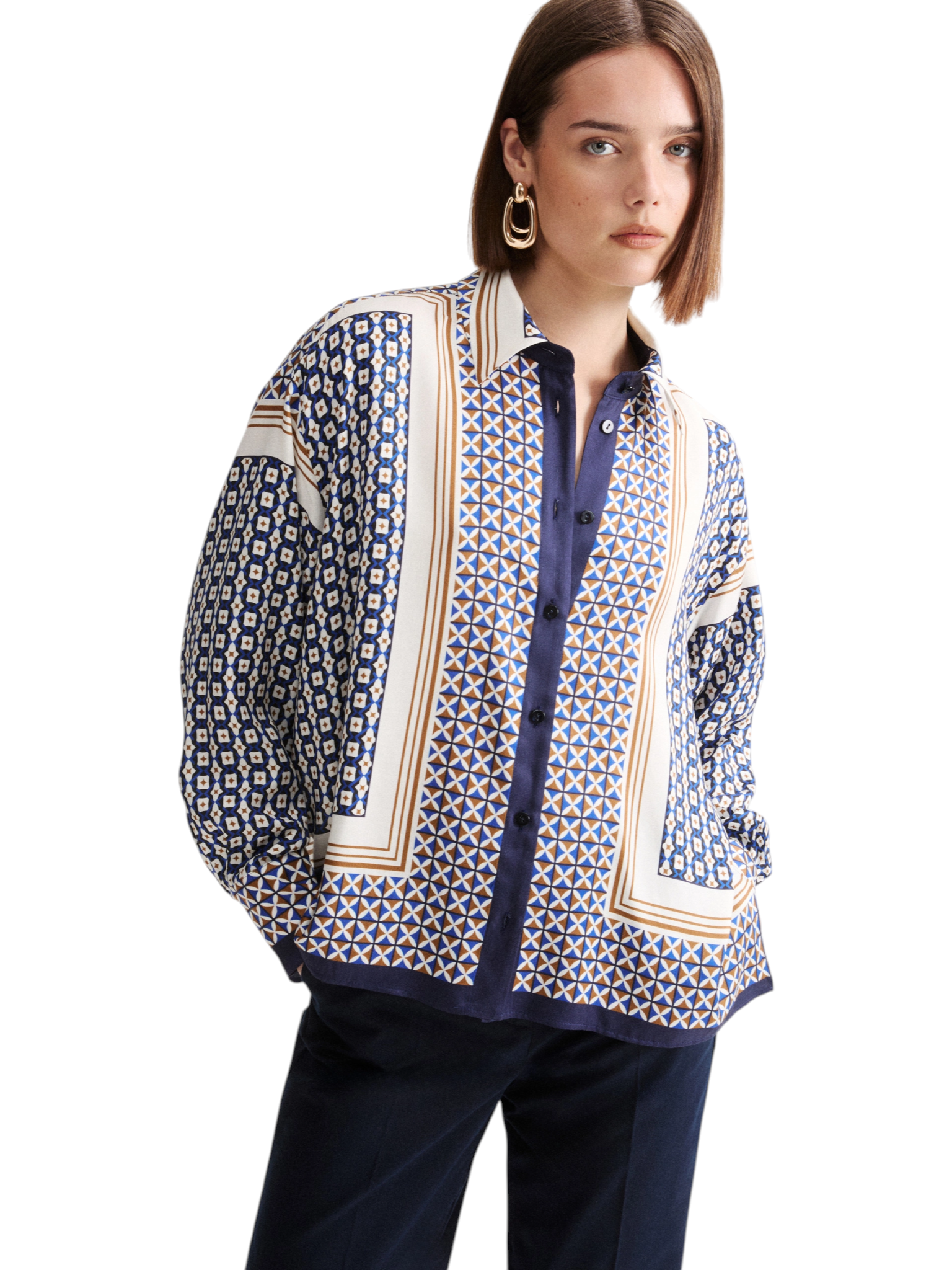 Camicia a Maniche Lunghe 2624116041200 MLLLICENZA Blu Royal