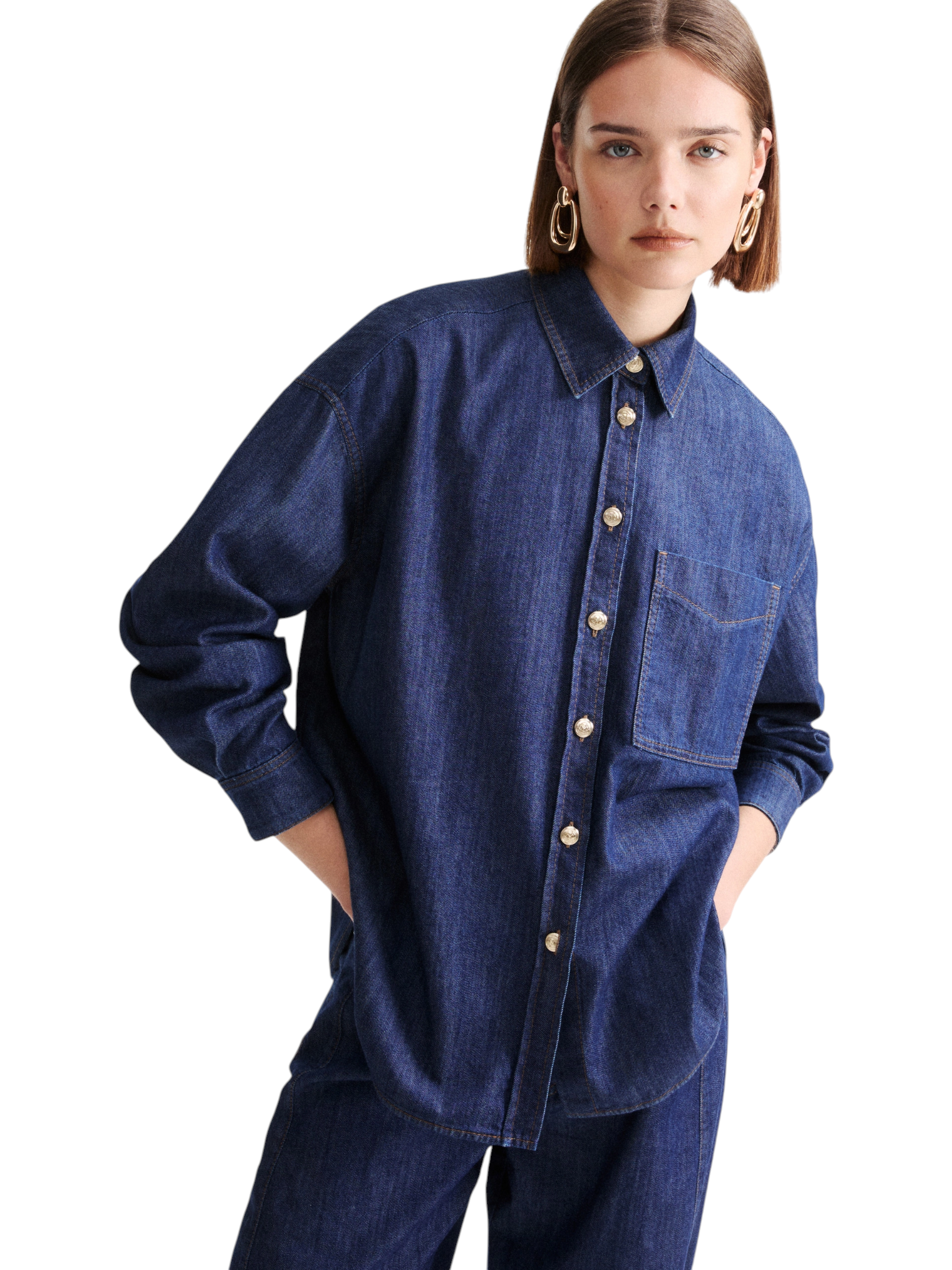 Camicia a Maniche Lunghe 2624116011200 MLLMEDEOLA Blue Jeans