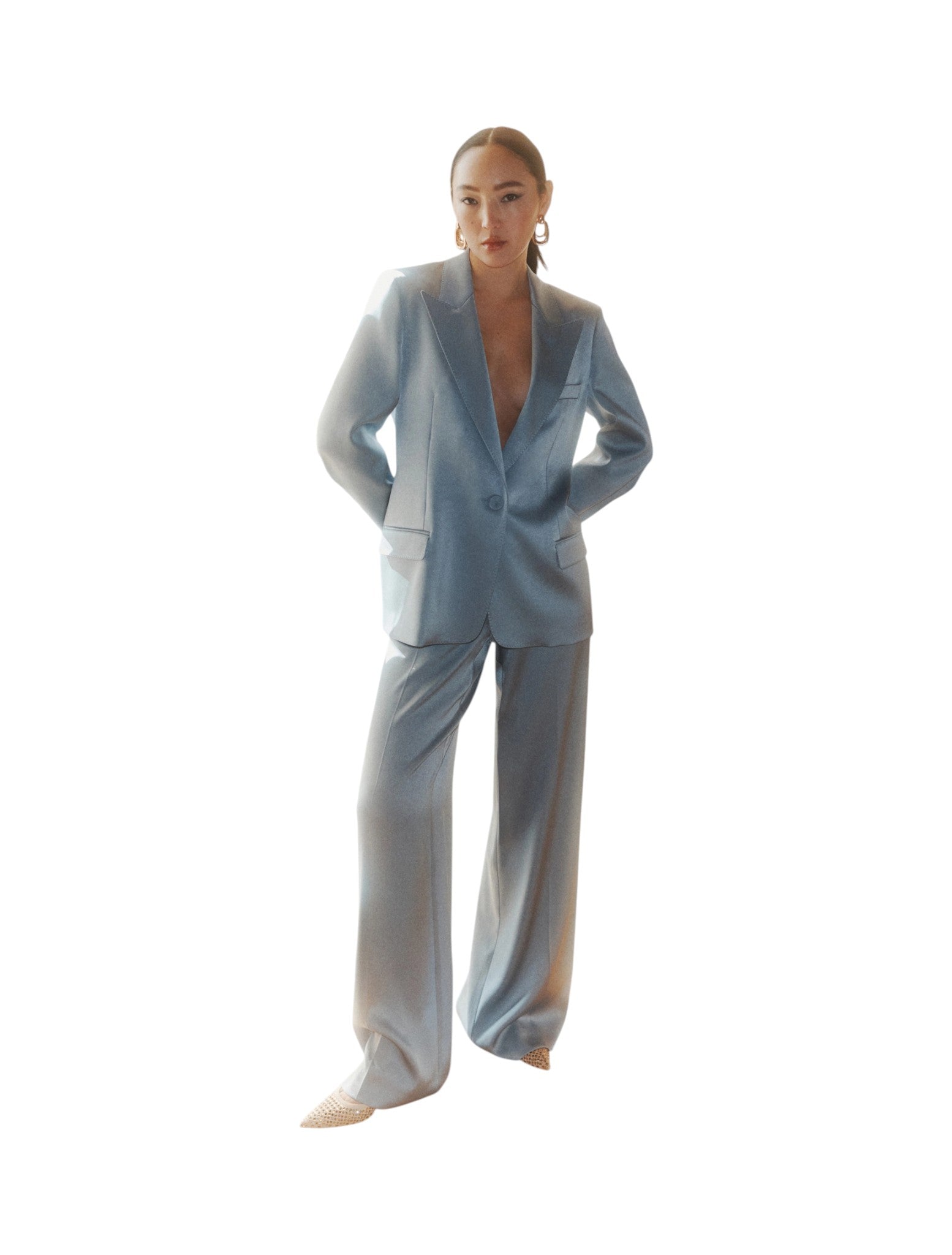 Pantaloni 2623136131200 MLLPESI Azzurro Polvere