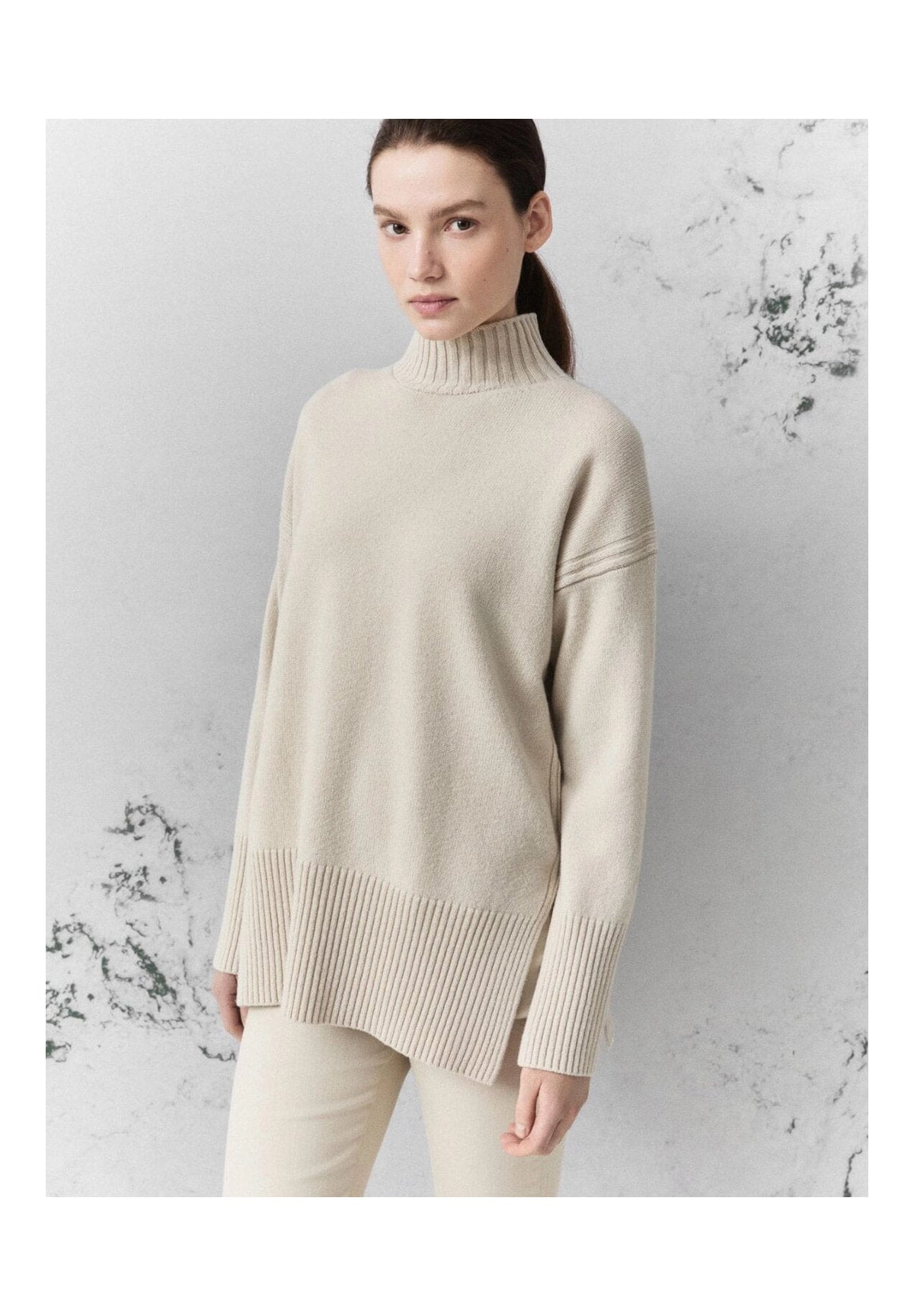 Maglione Collo Alto 2623366305200 MLLQUOTA Tortora