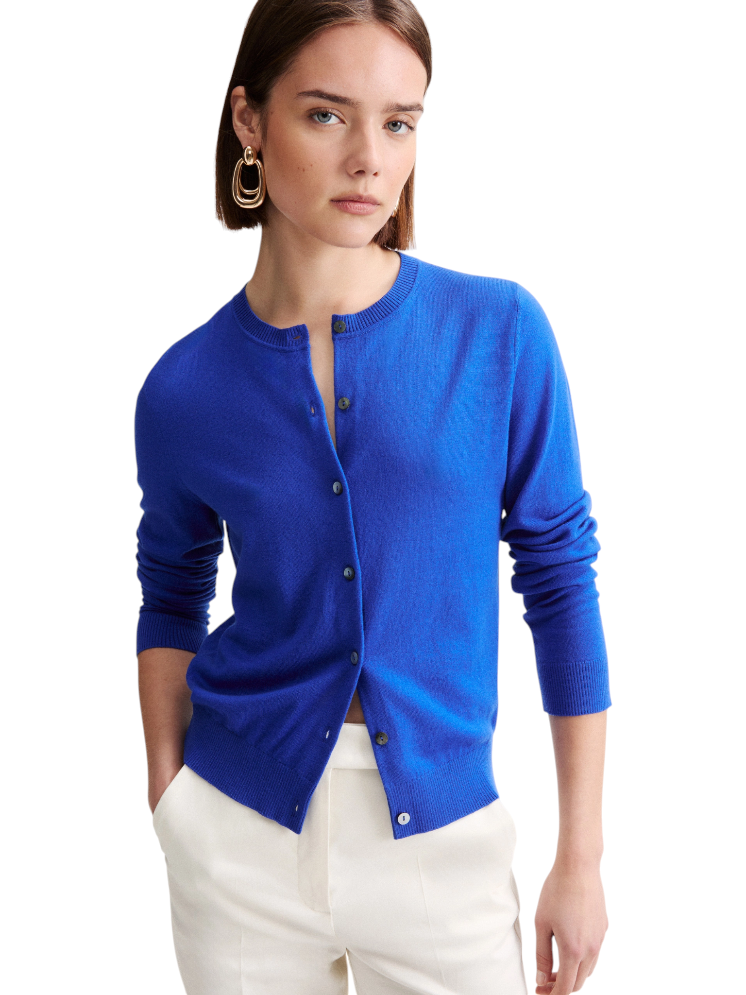 Cardigan 2624346011200 MLLVODKA Azzurro Intenso
