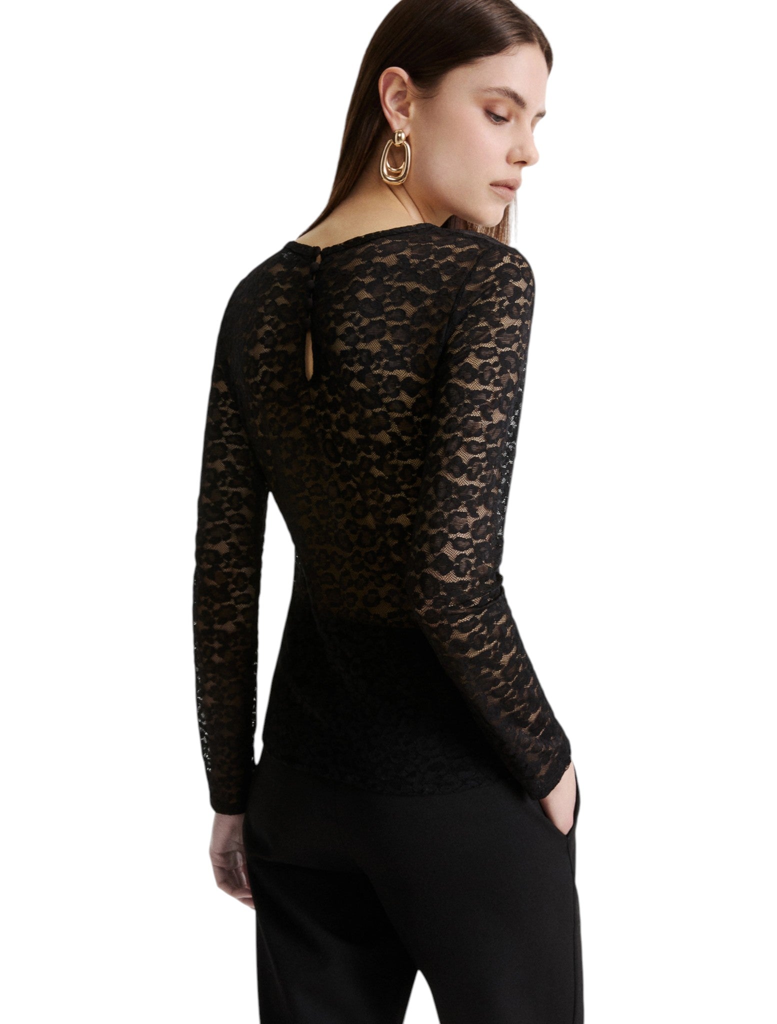 T-shirt a Maniche Lunghe 2623976024200 MLSAUTORE Nero