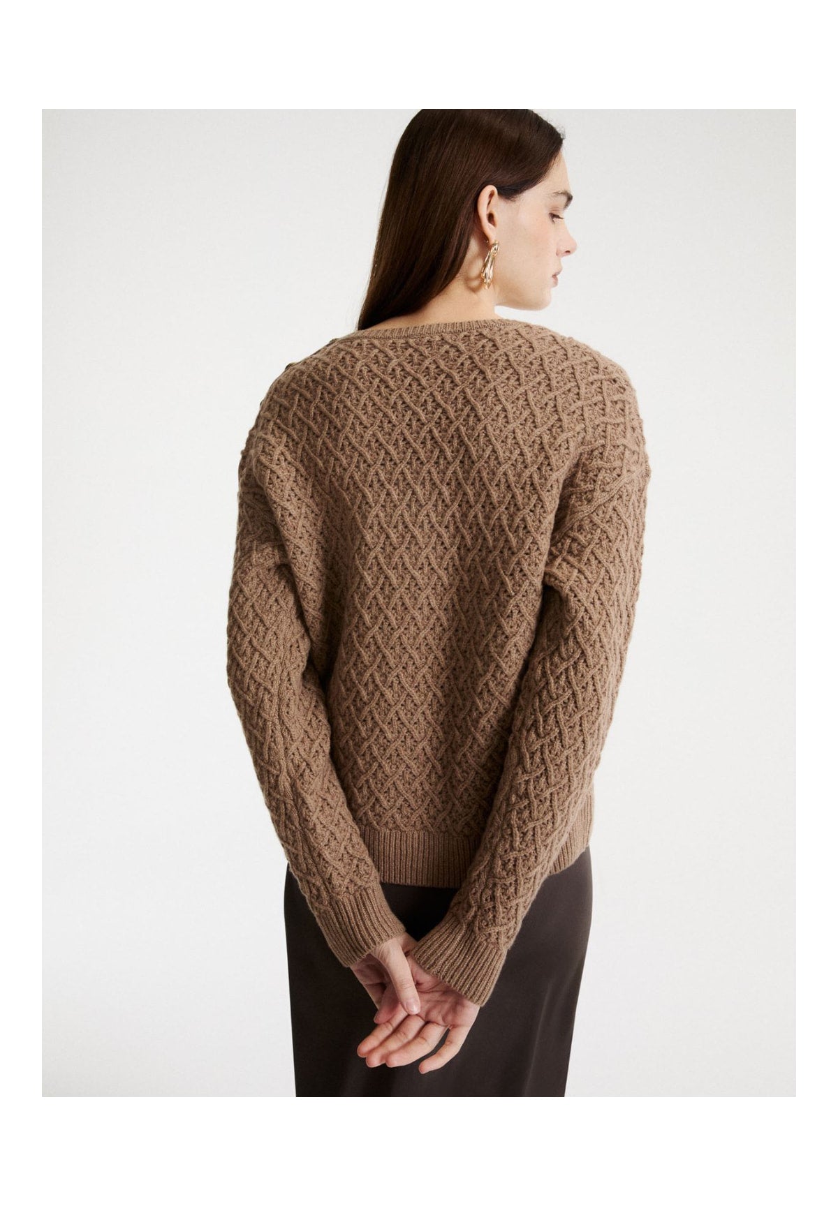 Maglione Girocollo 2623366374200 MLSGIBERNA Nocciola