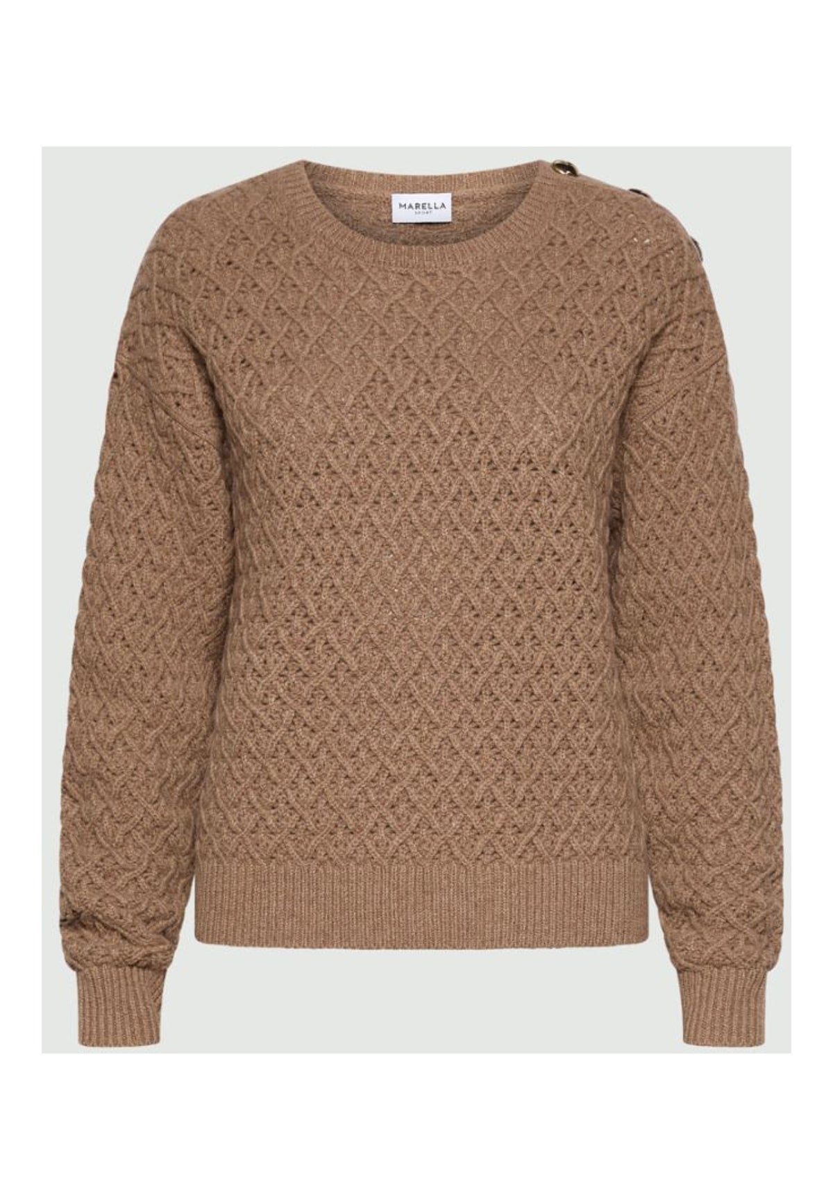 Maglione Girocollo 2623366374200 MLSGIBERNA Nocciola