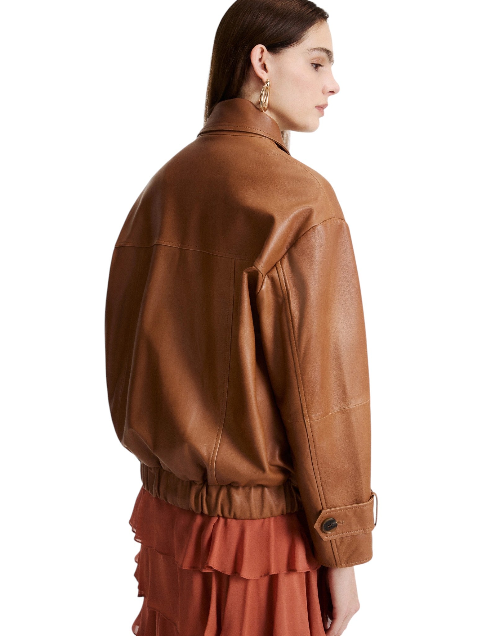 Giacca in Pelle 2623446074200 MLSPALLORE Tabacco