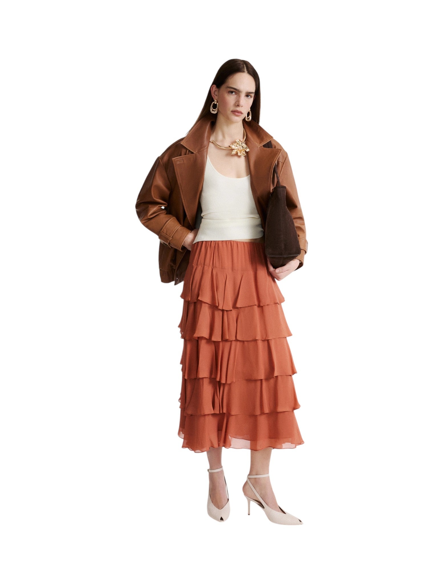 Giacca in Pelle 2623446074200 MLSPALLORE Tabacco