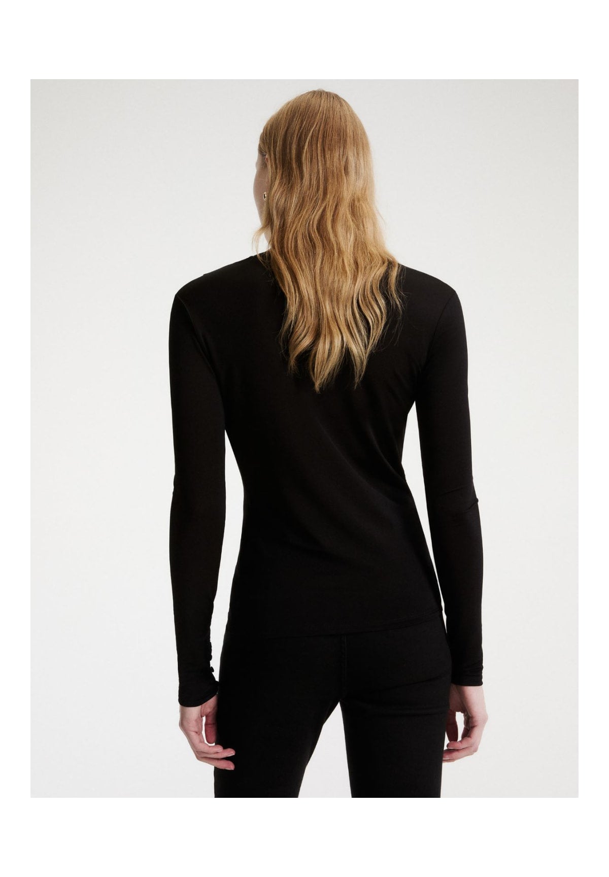 T-shirt a Maniche Lunghe 2623976044200 MLSRIBES Nero