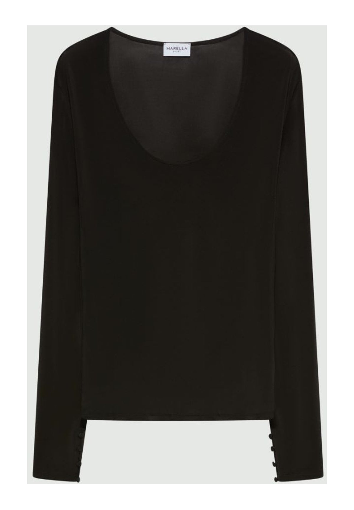 T-shirt a Maniche Lunghe 2623976044200 MLSRIBES Nero