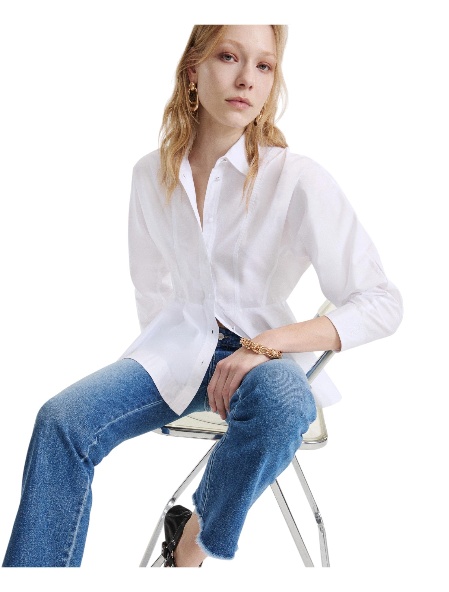 Camicia a Maniche Lunghe 2623116064200 MLSSUB Bianco Ottico
