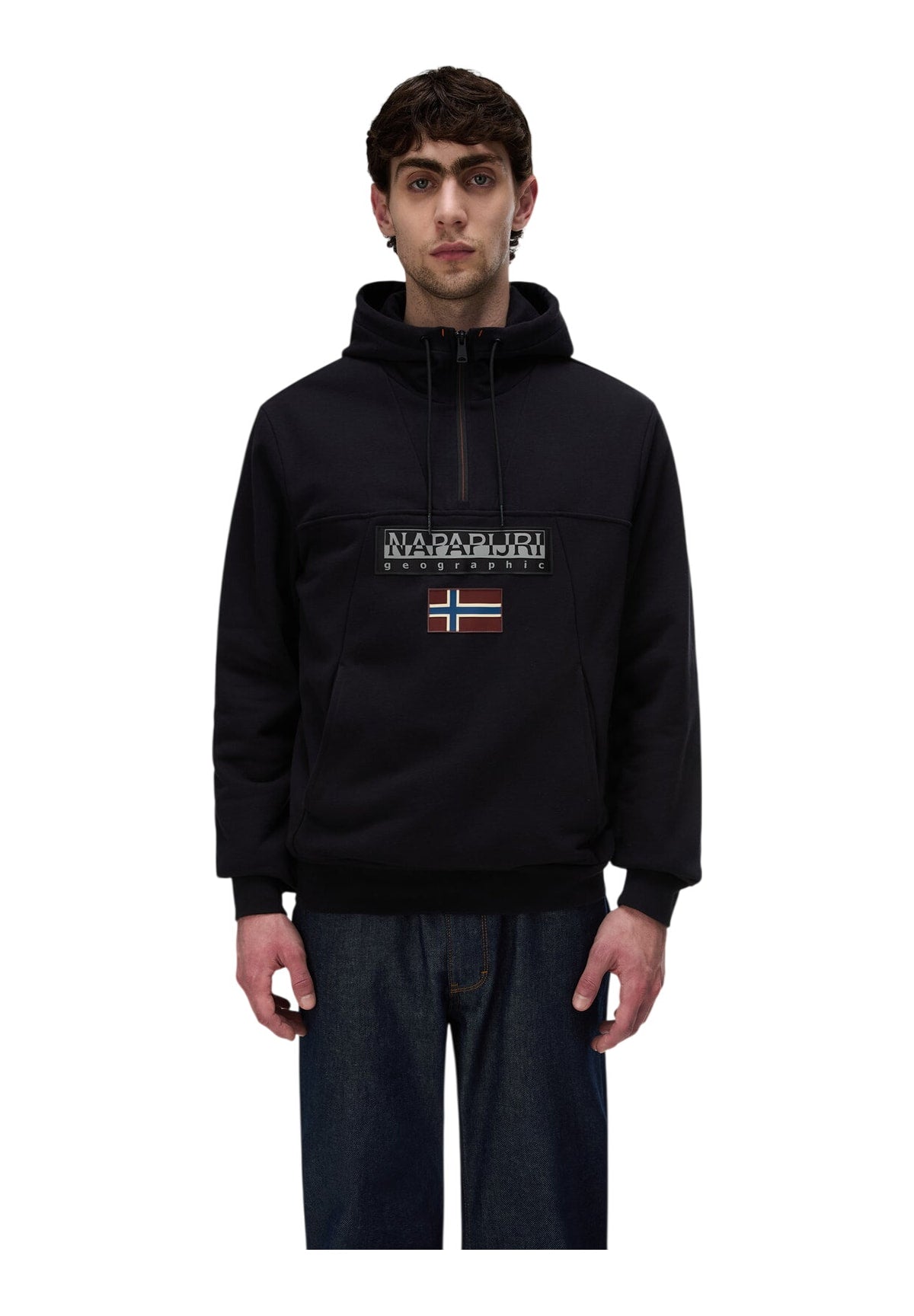 Felpa Pullover con Cappuccio Burgee Hzh 2.0 NP0A4I5E Black 041