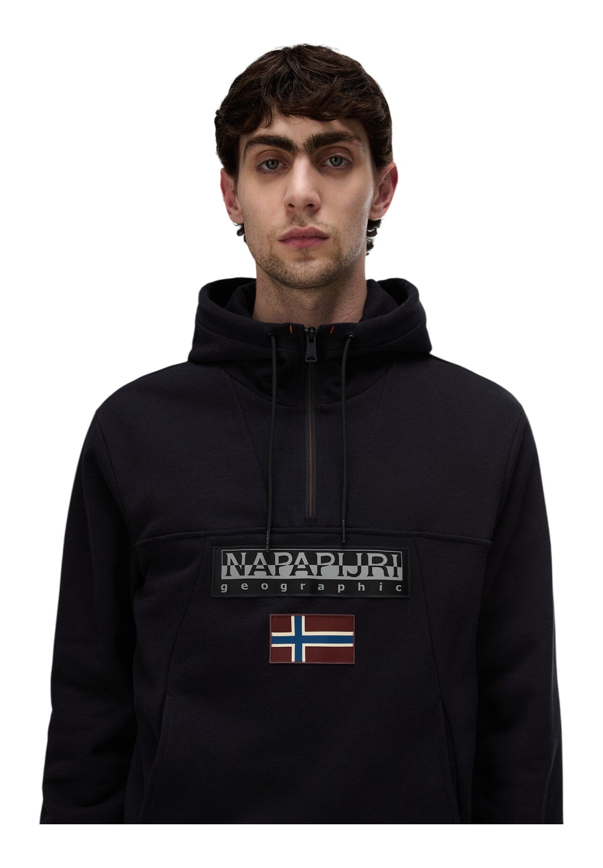 Felpa Pullover con Cappuccio Burgee Hzh 2.0 NP0A4I5E Black 041