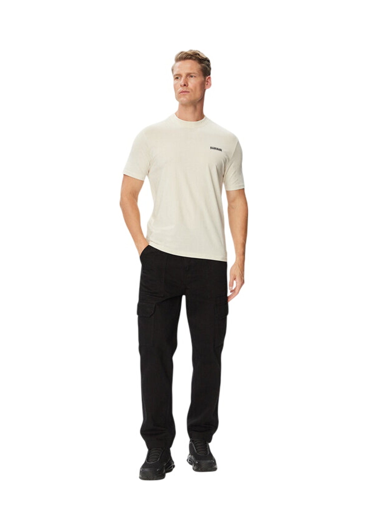T-shirt a Maniche Corte S-Small Box Ss NP0A88TR Beige Dimity
