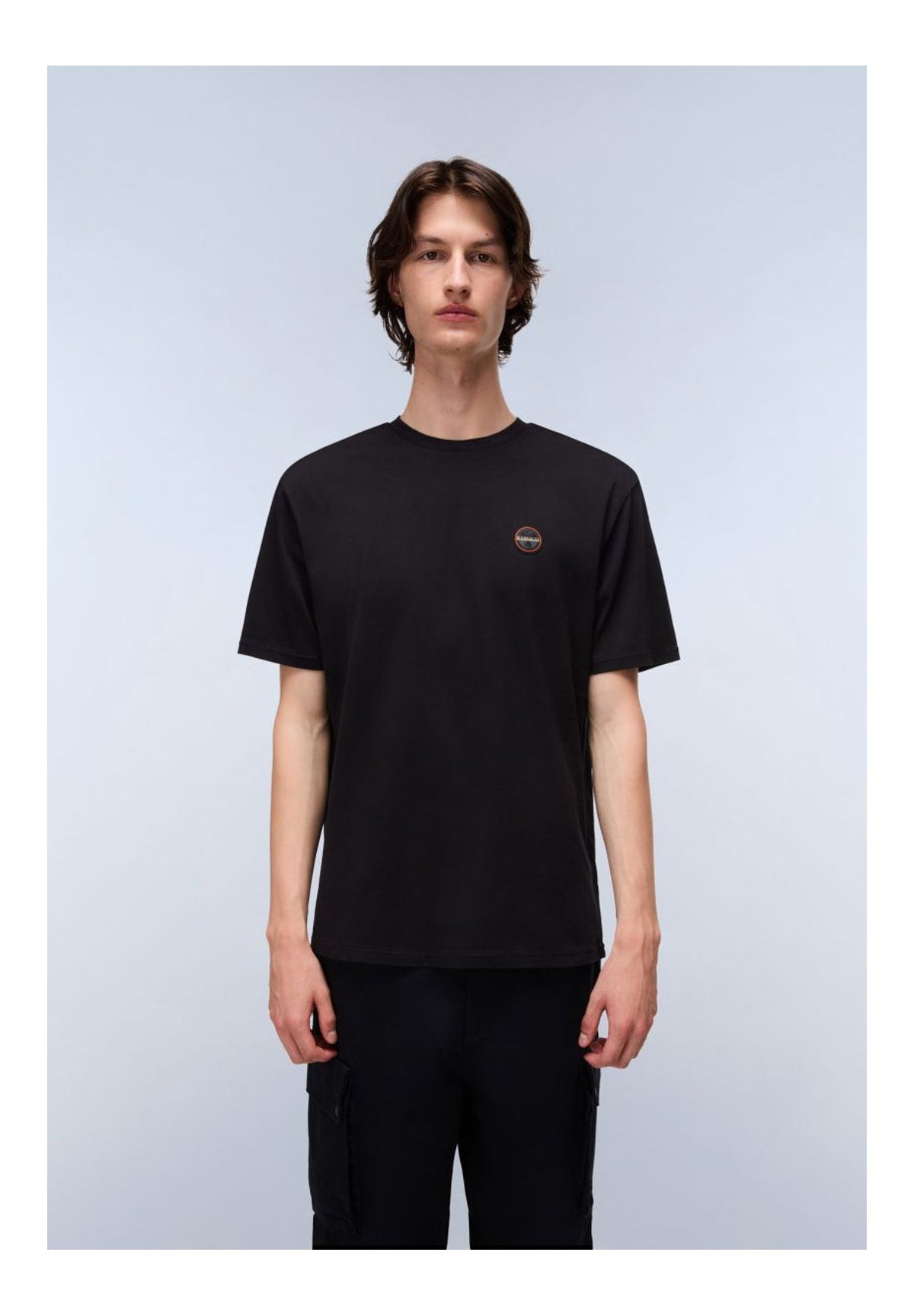 T-shirt a Maniche Corte S-Badge Ss 1 NP0A8949 Black Beauty